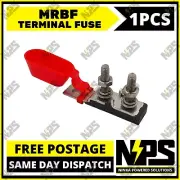 1 x MRBF Terminal Fuse Dual Holder Double Block 8mm 58V Battery Mount BLOCK ONLY