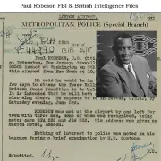 Paul Robeson FBI & British Intelligence Files, and Newspaper Articles USB Drive