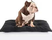 HOMBYS Chew Proof Dog Bed, 35"x22" Indestructible Crate Pad Mat for Aggressive Chewers, Durable and Water Resistant Teething Puppy Kennel Pad for Dogs Cages