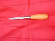 Nicholson 3.5" Machinists Three Square Scraper w/ Wooden Handle