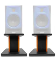 Rockville 8” Wood Studio Monitor Speaker Stands For Presonus R80 Monitors