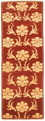 Vintage Hand-knotted Runner Rug 2'5" x 8'1" Traditional Wool Carpet