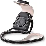 Rieibi Camera Case for Sony ZV1F/ZV1/Ricoh GR IIIx/Ricoh GR III II/Panasonic LX9 LX10 LX15/Canon G7X III / G7X II / SX740 HS- Camera Carrying Bag Cover with Strap - Black (Camera not included)