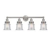 Innovations Lighting Canton 4 Light Bath G184S, SN/Seedy - 616-4W-SN-G184S