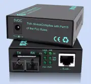 1PC Fiber optic transceiver Gigabit single-mode dual-fiber transmission 20KM