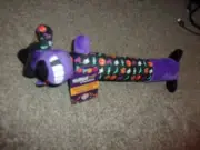 Multipet purple witch plush squeak Halloween dog toy-new
