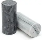 White and Black Marble Salt and Pepper Shaker Set of 2