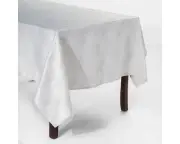 Threshold White Jacquard Tablecloth And 4 Napkins - 60X84