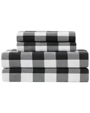 Truly Soft Buffalo Check Flannel Sheet Set