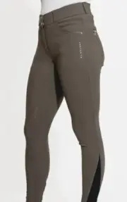 KL Select Gabrielle Knee Patch Breech - Truffle/Copper