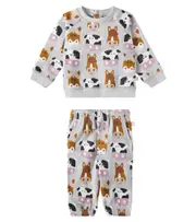 [Stella McCartney Kids] Stella McCartney Kids Baby cotton jersey sweatshirt and sweatpants set M 3 grey