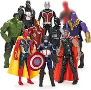 Superhero Action Figures Toys - 10Pcs Movie Character Figures for Kids and Fans Obsessed with Character Collections