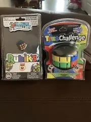 True Challenge Magnetic Puzzle Spin By EXCITE + Worlds Smallest Rubiks Cube