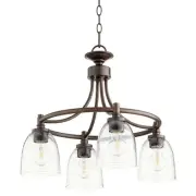 Quorum International 6422-4-2 Rossington 4 Light 21"W Pendant - Oiled Bronze /