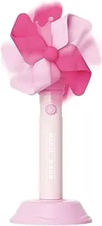Bubble Machine, Electric Toy with Music and Light, 3gear Interactive Glow Windmill Maker, Fun Backyard Garden Party Ideal for Kids Birthday Easter Christmas Beach Activities, 31.8x14x8.1cm Orange Pink