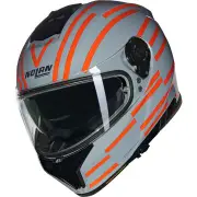 N80-8 Veloce 349 Gray Orange Glossy Full Face Helmet