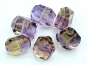 Exquisite Natural Ametrine Faceted Tumble Nugget Gemstone Bead (1pc)