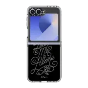 Galaxy Z Flip6 Clear Case Leave Me Alone Vol.2 By Ceizer