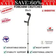 Rebotec Safe-In-Excess Length Tall Forearm Crutches wih Safety Night Reflectors