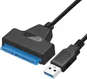AIMALL USB 3.0 to SATA External Converter Adapter Cable Lead for 2.5" HDD SSD SATA, Durable Molded Connectors, Portable Design, Up to 5Gbps Transfer Rate