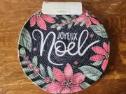 NWT Cynthia Rowley New York Joyeux Noel Placemats Set Of 4 Holiday Poinsettia