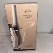 NIB Lenox Tuscany Classics Collection Pierced clear crystal 48oz Wine Decanter