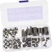 COMNESTBI Self Tapping Thread Repair Kit with 50 Inserts Metric Screw Assortment for Metal