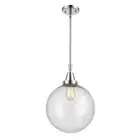 Innovations Beacon 1 Light 12" Mini Pendant, PC/Seeded - 447-1S-PC-G204-12