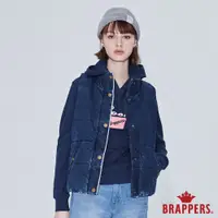 在飛比找蝦皮商城優惠-BRAPPERS 女款 藍邊牛仔鋪棉背心-藍