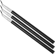 Beaupretty Angled Eyeliner Brush Set Long Handle Soft Hair for Precise Application for Travel