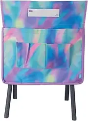 Spencil Aurora School Chair Organizer - Purple, Contemporary, Chair Organiser, Chair Bag, School, Home Office, Camping, Adjustable Velcro Tabs, Fabric