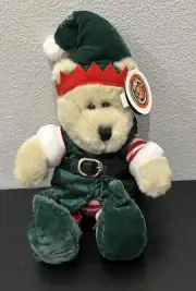 Starbucks Bearista Holiday Elf Vintage 2001 Plush Bear with Tag