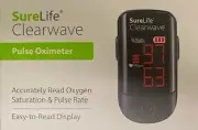 SureLife Clearwave Pulse Oximeter Blood Oxygen Saturation Levels and Pulse Rate