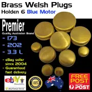 New Brass Welch Welsh Freeze Core Plug Set Kit Fits Holden 6 Blue & Black 80-86