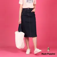 在飛比找momo購物網優惠-【Hush Puppies】女裝 長裙 側開岔3扣飾牛仔中長