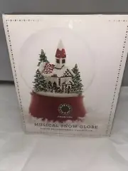 2007 Martha Stewart Collection Musical Snow Globe Forest Enhancements NIB