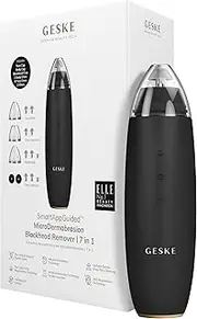 GESKE SmartAppGuided™ MicroDermabrasion Blackhead Remover | 7 in 1 | Blackhead Remover | Electric Pore Cleaner | Innovative Vacuum Cup | Beauty Tool | Skin Cleansing Device | Skincare Device