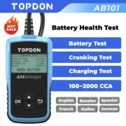 TOPDON AB101 Car Cranking Test Load Battery Tester Analyzer Tester Digital Tool