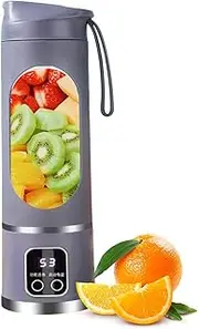 Rechargeable Personal Blender Portable, Travel Blender For Protein Shakes, USB Blender, Small Travel Blender, 15oz Digital Display Blender For Smoothies, Travel Blender For Protein