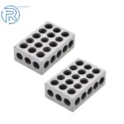 2-4-6 Blocks 23 Holes Matched Pair Ultra Precision .0002" Machinist 246 Jig New