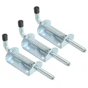 3Pcs Spring Loaded Latch Pin 5.71" Iron Security Latch Sliding Barrel Bolt Lock