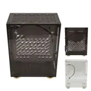 Mini ITX Case 4.3L Clear Acrylic Panel 360° Cooling Cushioning Foot Pads Min CHW