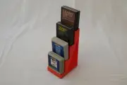 Pair of 4-cartridge display stands for Atari 400/800/XEGS - Print to Order