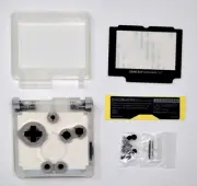 GBA SP Game Boy Advance SP Replacement Housing Shell Screen Lens (Clear)