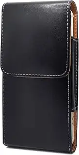 Case Cover Holster Compatible with iPhone 12 Pro,12,11,XR Glossy Leather Cell Phone Holster, Waist Pack Compatible with Mens, Belt Clip Pouch Case Compatible with Samsung A10e,S8,S9,S10,S20,S7 edge,A4