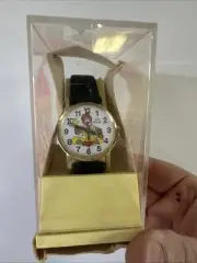 1980 Vintage McDonald's Watches Gold Tone Ronald McDonald Quartz Orginal Case