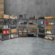 Giantz 6x1.5M Garage Shelving Warehouse Rack Pallet Racking Storage Steel Shelves Shelf Charcoal