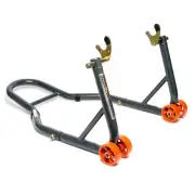 Motorcycle Rear Paddock Stand with V-Adapters MPW Race Dept
