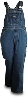 [FiveBrother] Fleece-Lined Denim Bib Overalls