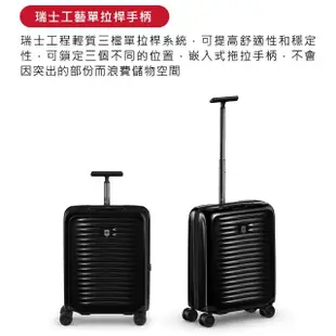 【VICTORINOX 瑞士維氏】Airox Global 硬殼20吋登機型行李箱(黑)